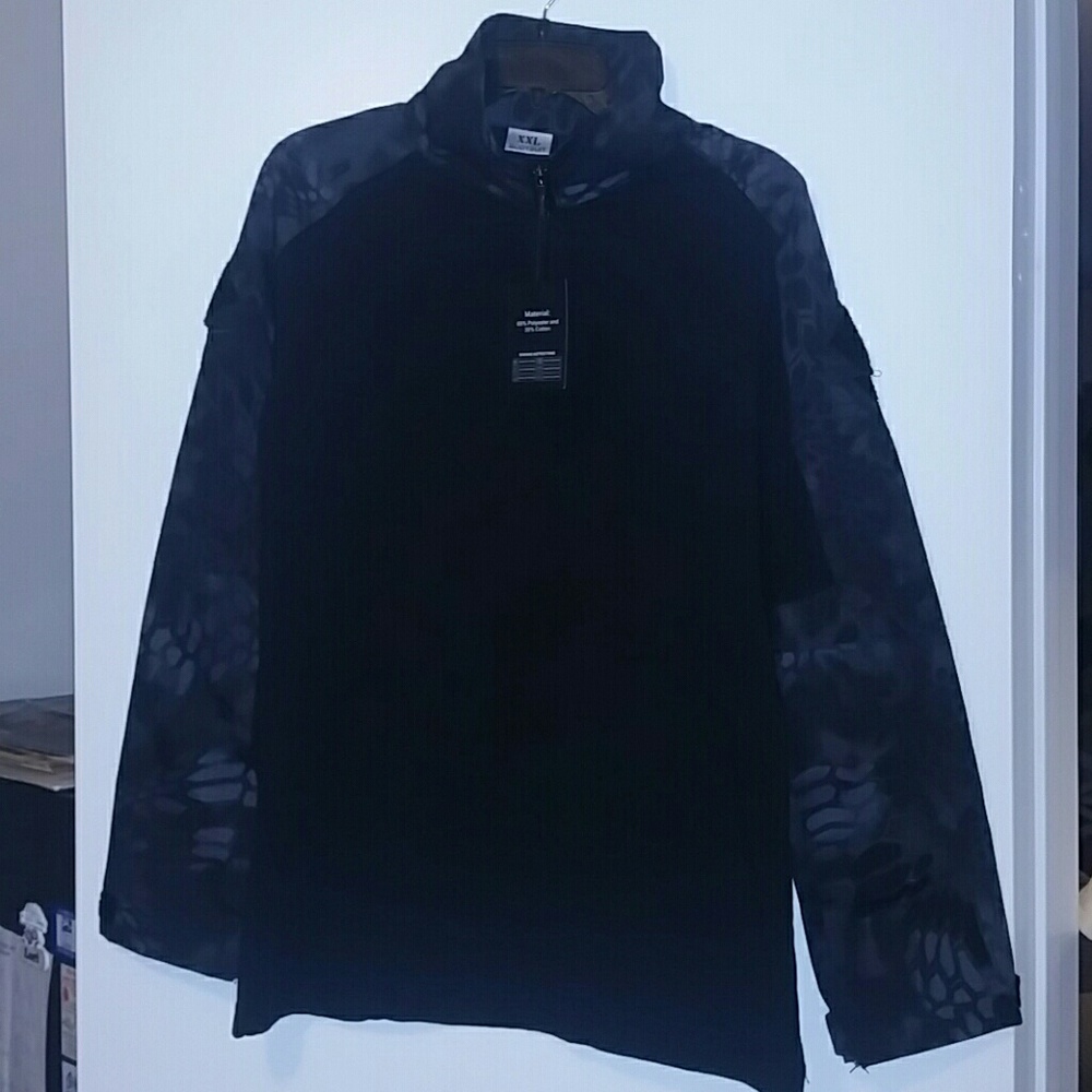 Tactical black grey champ shirt